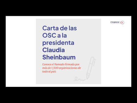 Carta de las OSC a la presidenta Claudia Sheinbaum